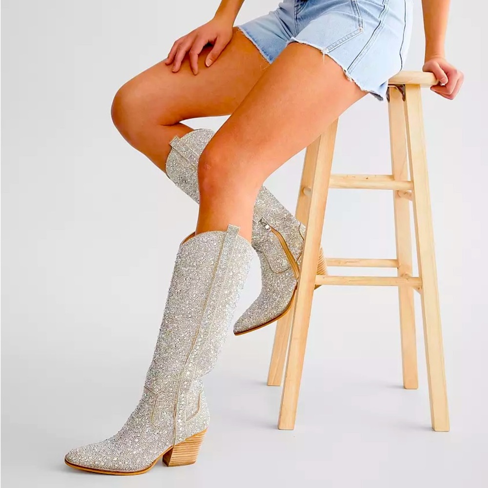 Rhinestone western boots